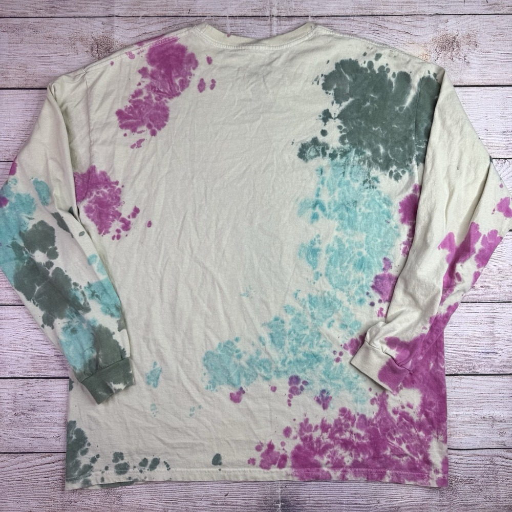 NASA Space Shuttle Tie Dye Long Sleeve Shirt M/L Retro Graphic Tee - Picture 5 of 6
